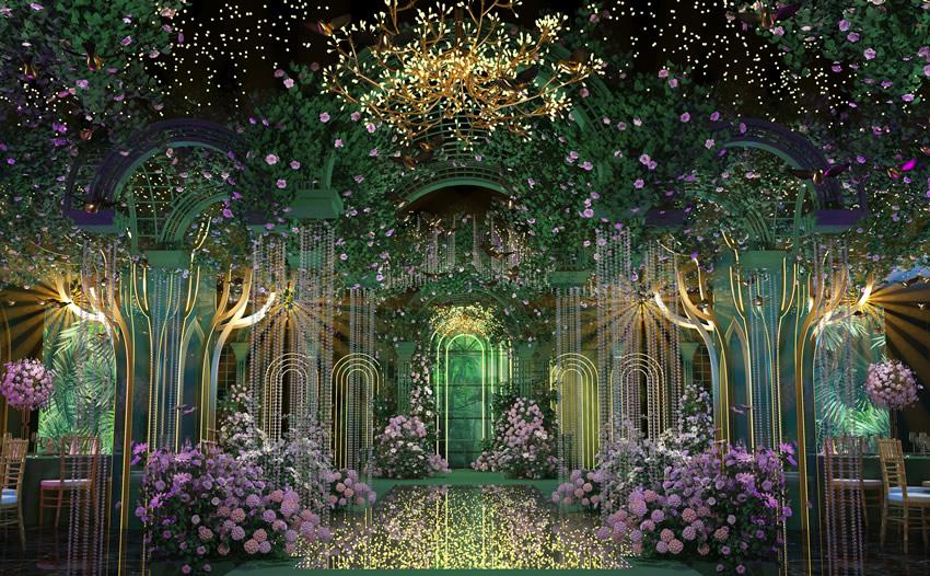 槐荫奇妙森林婚礼堂效果展示