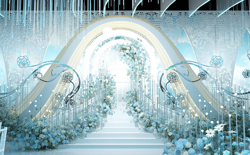 槐荫釡香烙馍村水晶厅效果展示